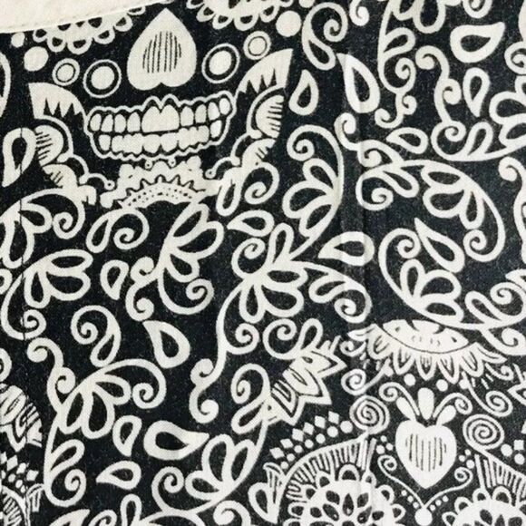 Handmade Dress Cotton Sugar Skull Long Small Y - Picture 8 of 9